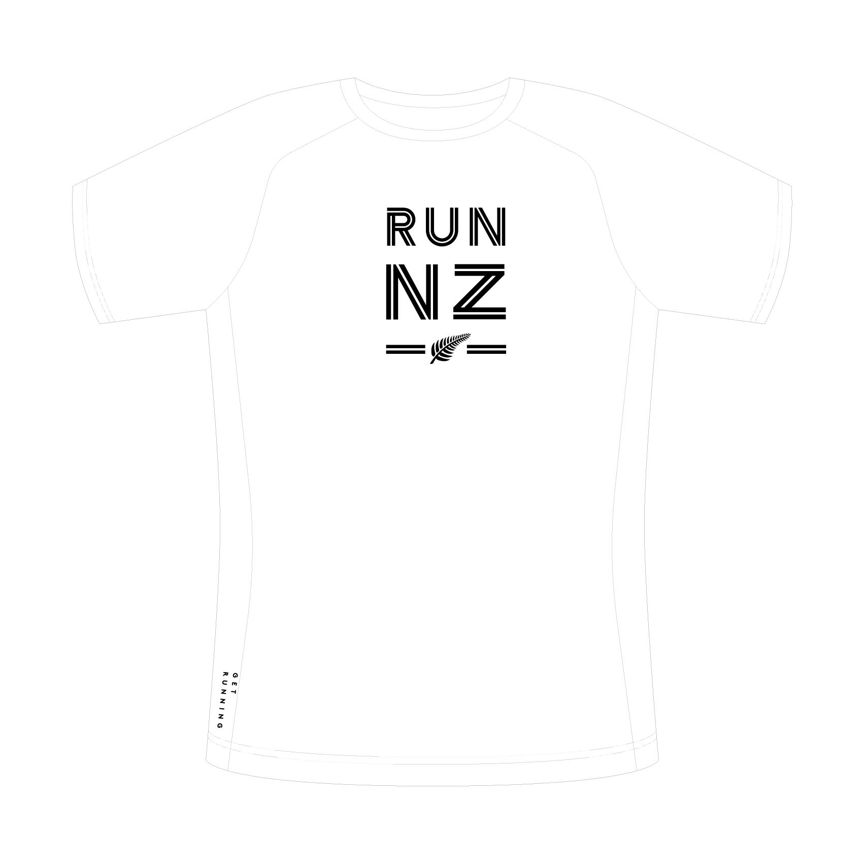 GetRunning RUN NZ Tee