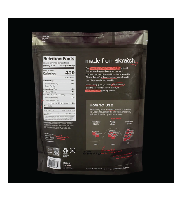 Skratch Labs Super High Carb Sport Drink Mix