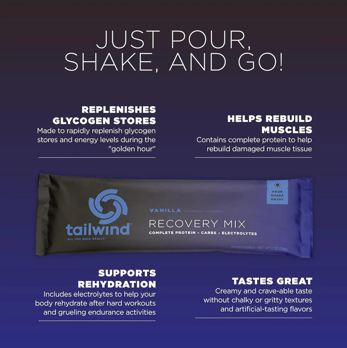 TAILWIND RECOVERY MIX - VANILLA